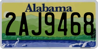 AL license plate 2AJ9468