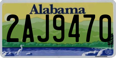 AL license plate 2AJ9470