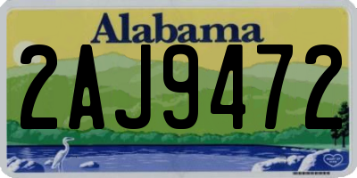 AL license plate 2AJ9472