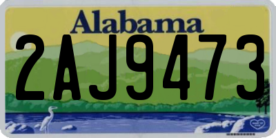 AL license plate 2AJ9473