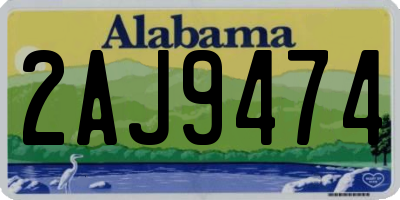 AL license plate 2AJ9474