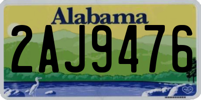 AL license plate 2AJ9476
