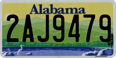 AL license plate 2AJ9479