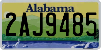 AL license plate 2AJ9485