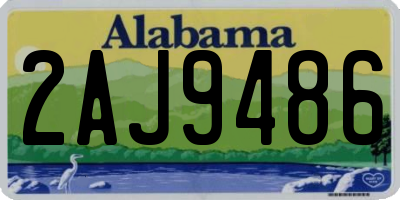 AL license plate 2AJ9486