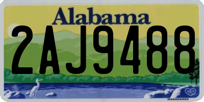 AL license plate 2AJ9488