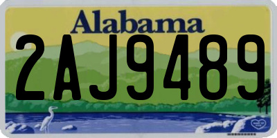 AL license plate 2AJ9489