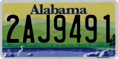 AL license plate 2AJ9491