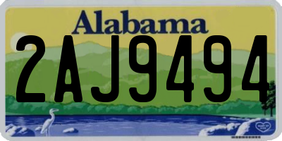 AL license plate 2AJ9494