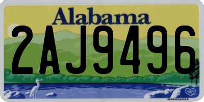 AL license plate 2AJ9496