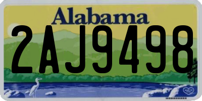 AL license plate 2AJ9498