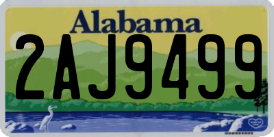 AL license plate 2AJ9499