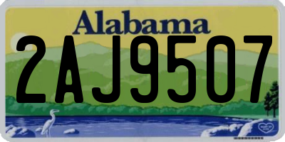 AL license plate 2AJ9507
