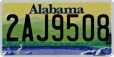 AL license plate 2AJ9508