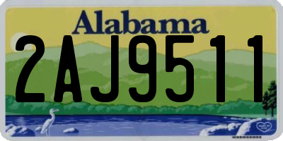 AL license plate 2AJ9511