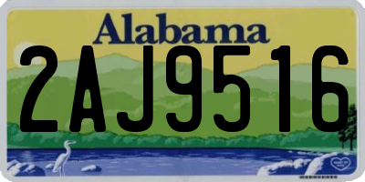 AL license plate 2AJ9516