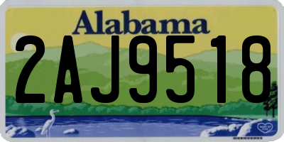 AL license plate 2AJ9518