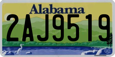AL license plate 2AJ9519