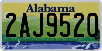 AL license plate 2AJ9520