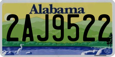 AL license plate 2AJ9522