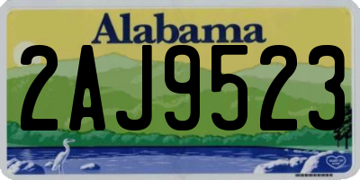 AL license plate 2AJ9523