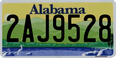 AL license plate 2AJ9528