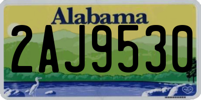 AL license plate 2AJ9530