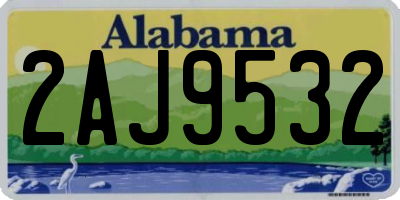 AL license plate 2AJ9532