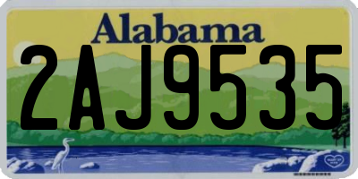 AL license plate 2AJ9535