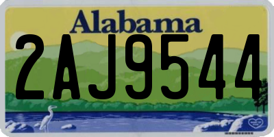 AL license plate 2AJ9544