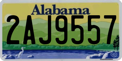 AL license plate 2AJ9557