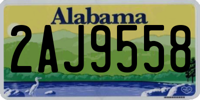 AL license plate 2AJ9558