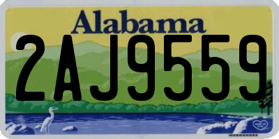 AL license plate 2AJ9559