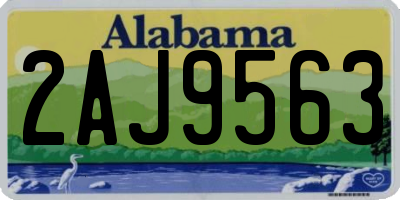 AL license plate 2AJ9563