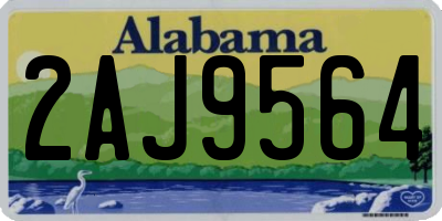 AL license plate 2AJ9564