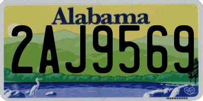 AL license plate 2AJ9569