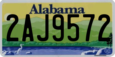 AL license plate 2AJ9572