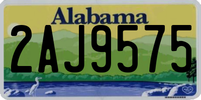 AL license plate 2AJ9575