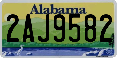 AL license plate 2AJ9582