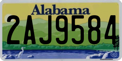AL license plate 2AJ9584