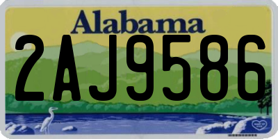 AL license plate 2AJ9586