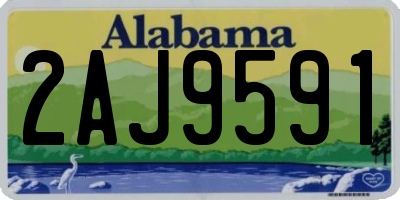 AL license plate 2AJ9591