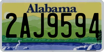 AL license plate 2AJ9594