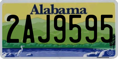 AL license plate 2AJ9595