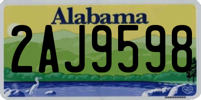 AL license plate 2AJ9598
