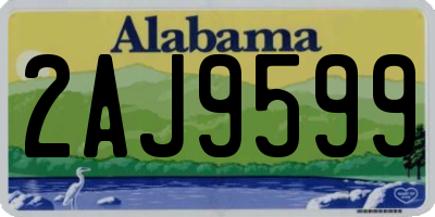 AL license plate 2AJ9599