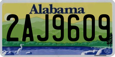 AL license plate 2AJ9609