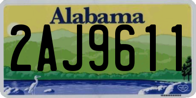 AL license plate 2AJ9611