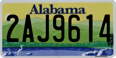 AL license plate 2AJ9614