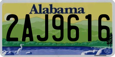 AL license plate 2AJ9616